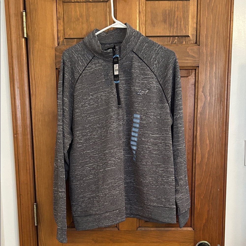 Greg Norman Collection Gray Marled Quarter-Zip Pullover